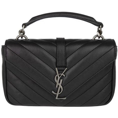 ysl c wall monogramme mini college|saint laurent monogramme shoulder bag.